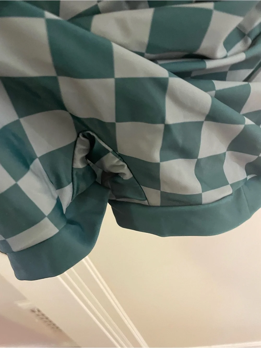 Women’s Green Checkerboard Swimsuit
